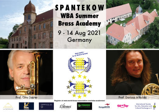 SPANTEKOW WBA Summer Brass Academy<br> 9-14 Aug. 2021 Germany